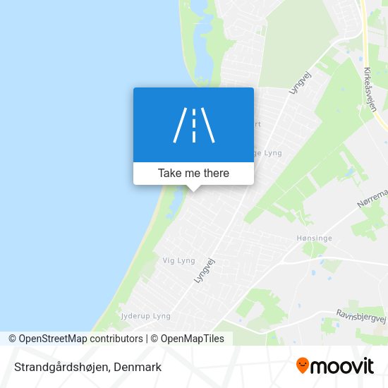 Strandgårdshøjen map