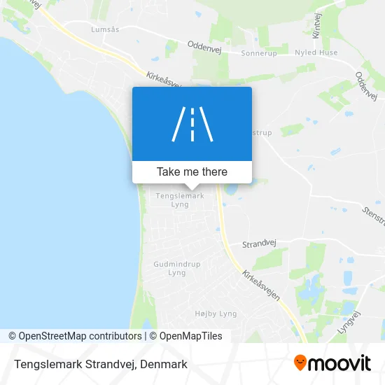 Tengslemark Strandvej map