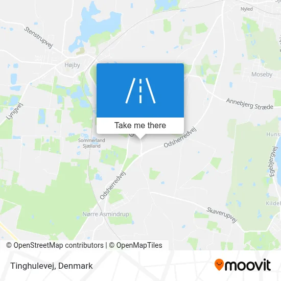 Tinghulevej map