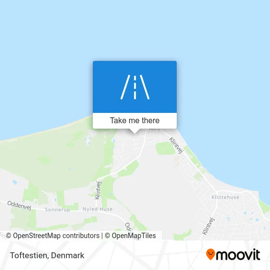 Toftestien map