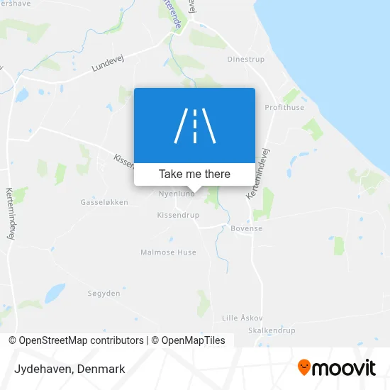 Jydehaven map