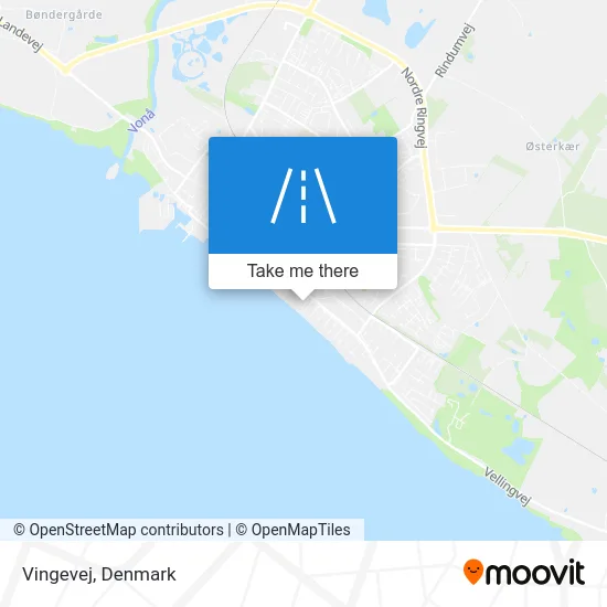 Vingevej map