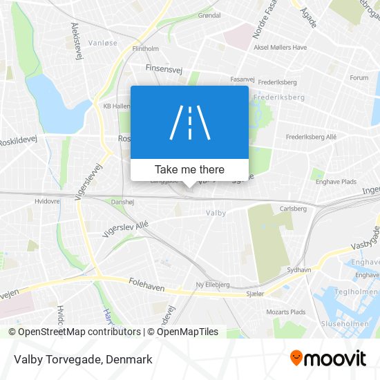 Valby Torvegade map