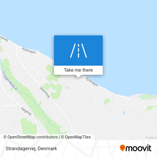 Strandagervej map