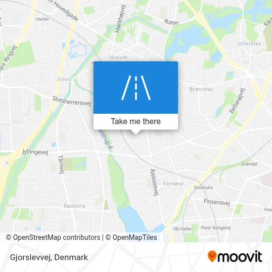 Gjorslevvej map