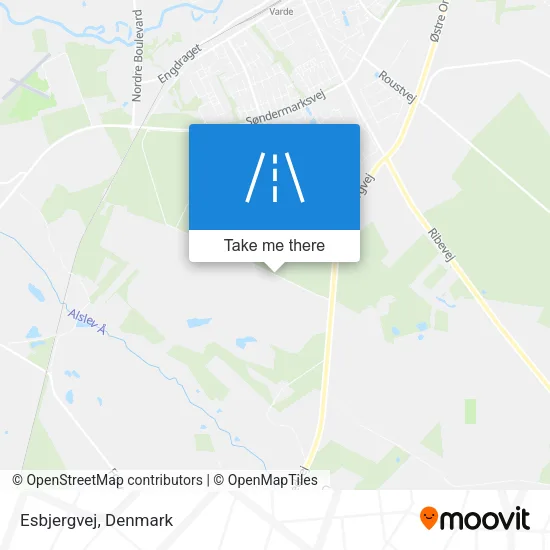 Esbjergvej map