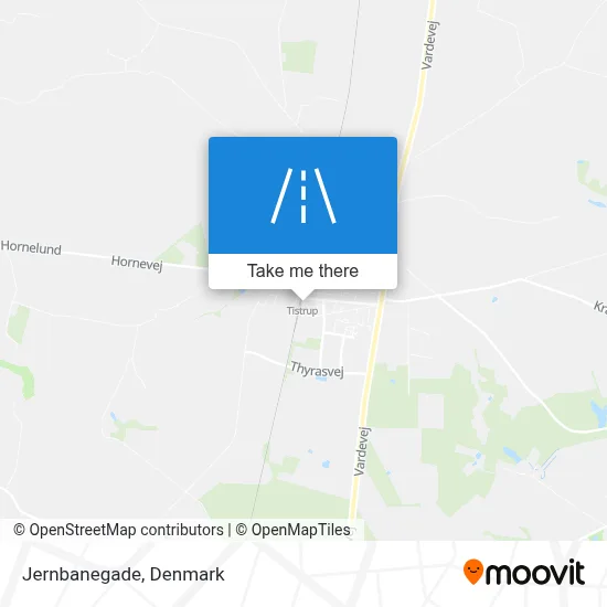 Jernbanegade map