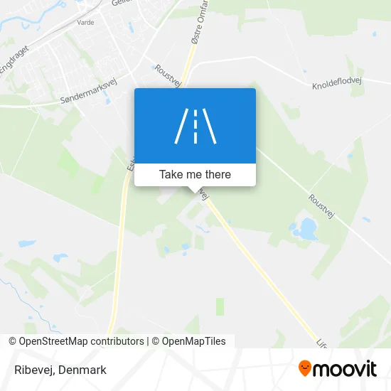 Ribevej map