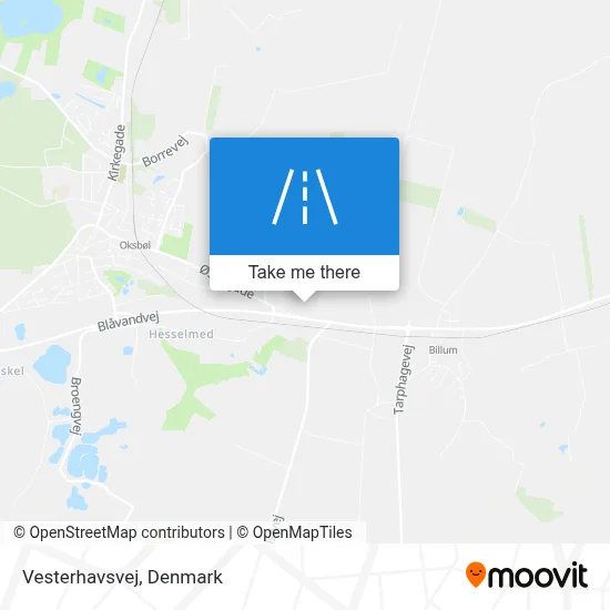 Vesterhavsvej map