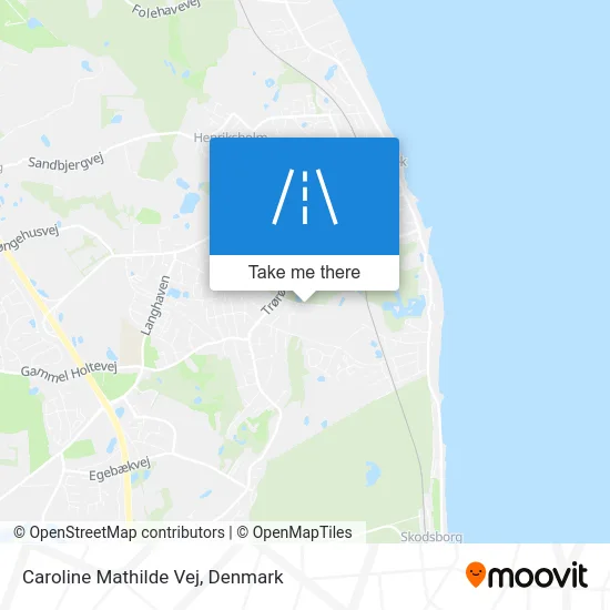 Caroline Mathilde Vej map