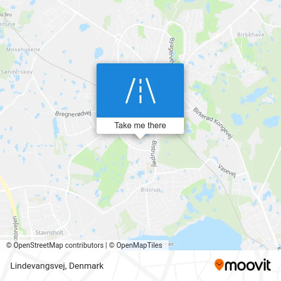 Lindevangsvej map
