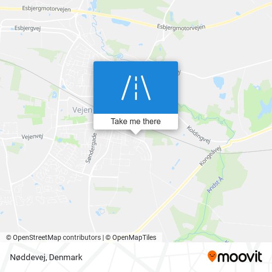 Nøddevej map