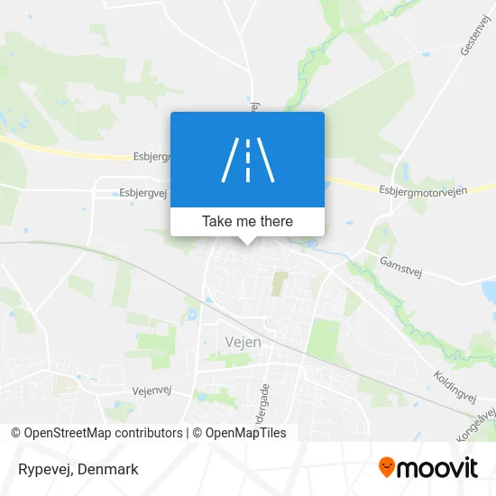 Rypevej map