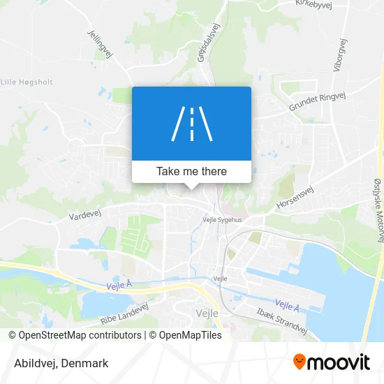 Abildvej map