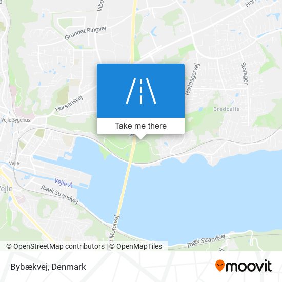 Bybækvej map