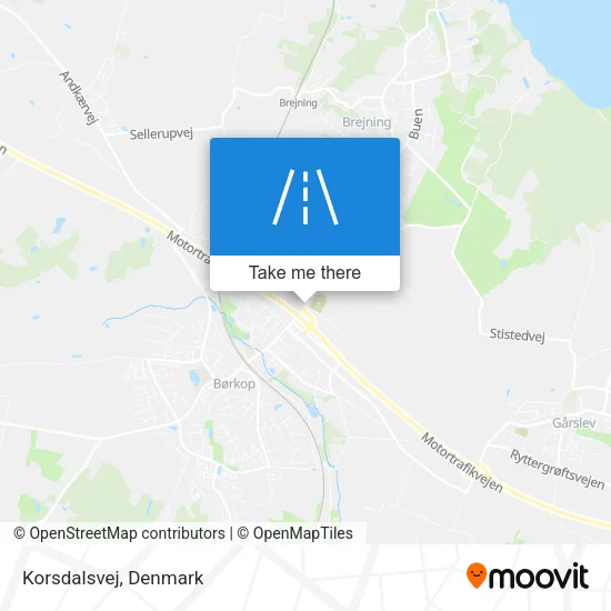Korsdalsvej map
