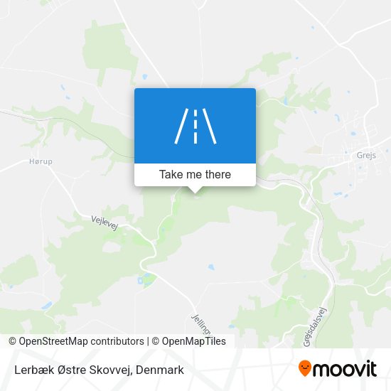 Lerbæk Østre Skovvej map
