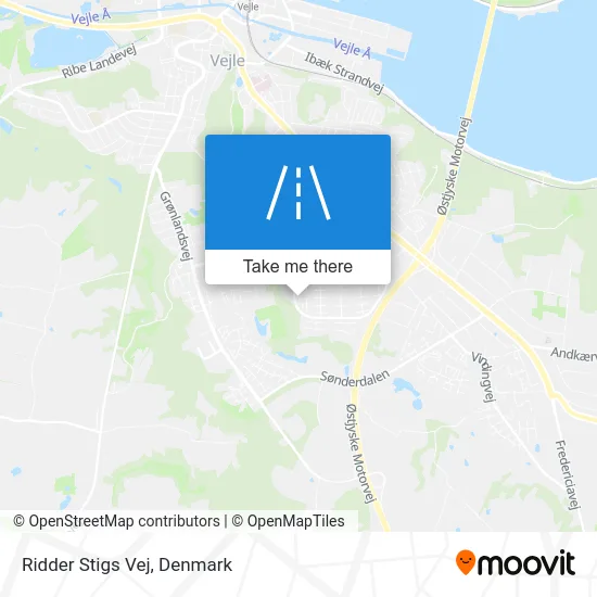 Ridder Stigs Vej map