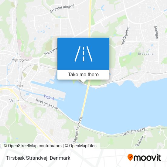 Tirsbæk Strandvej map