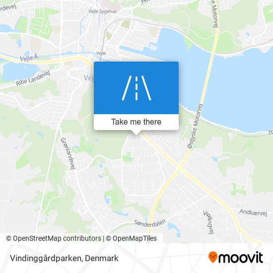 Vindinggårdparken map