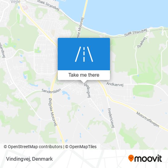 Vindingvej map