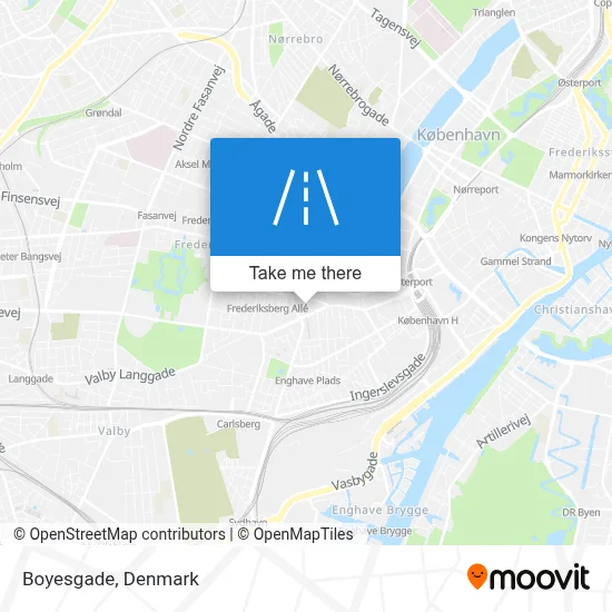 Boyesgade map