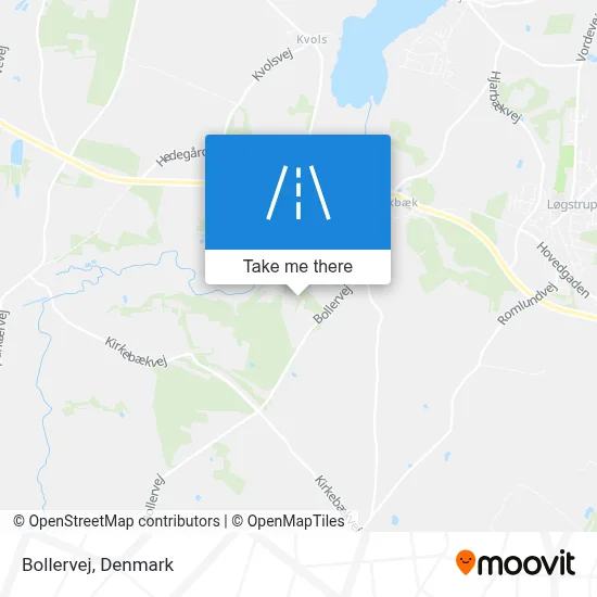 Bollervej map