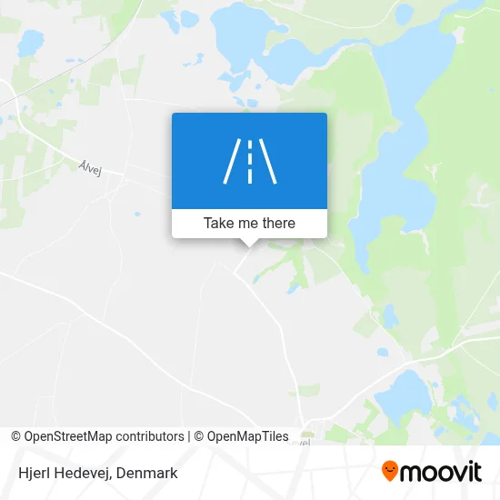 Hjerl Hedevej map