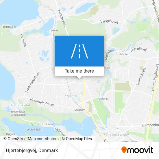 Hjertebjergvej map