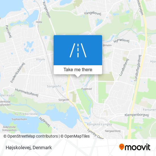 Højskolevej map