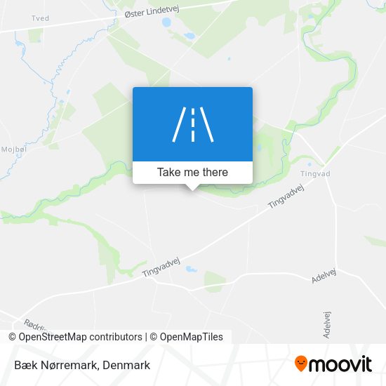 Bæk Nørremark map
