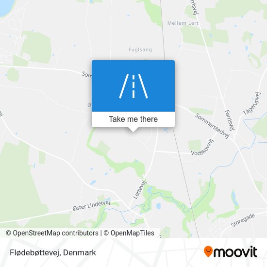 Flødebøttevej map