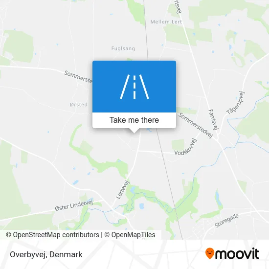 Overbyvej map