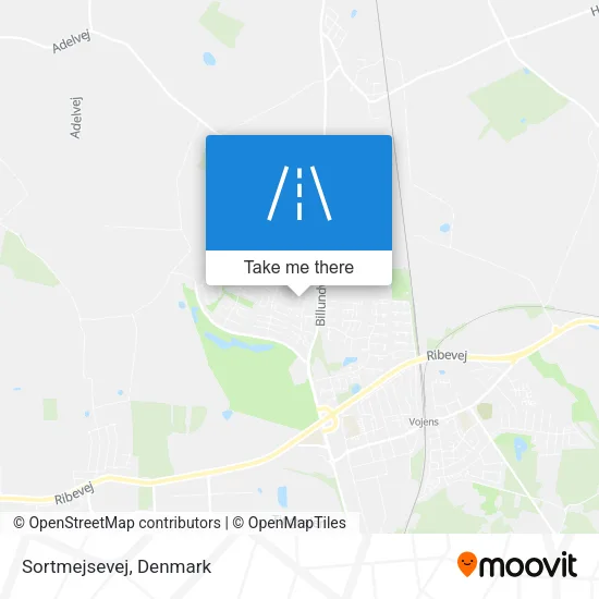 Sortmejsevej map