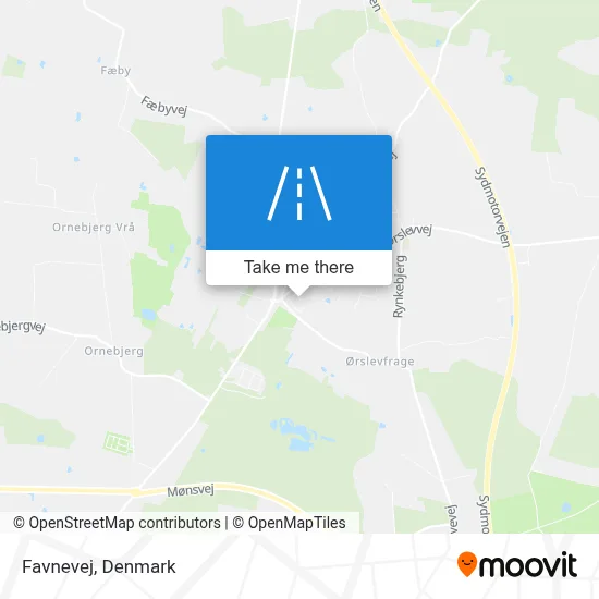 Favnevej map
