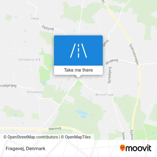 Fragevej map
