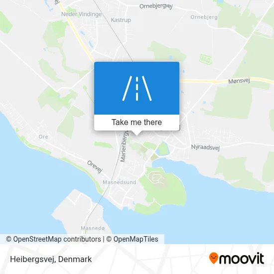 Heibergsvej map