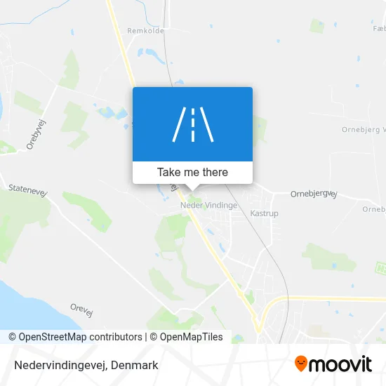 Nedervindingevej map