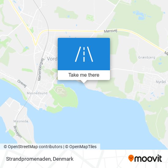 Strandpromenaden map