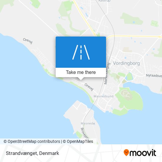 Strandvænget map