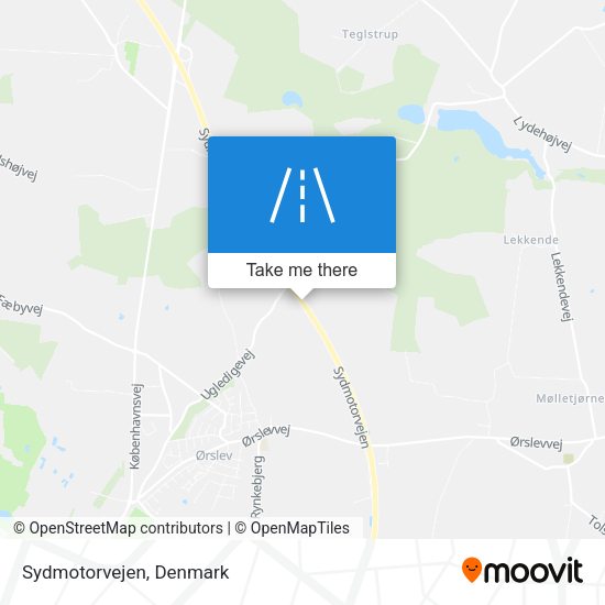 Sydmotorvejen map