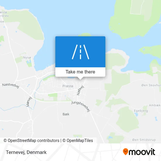 Ternevej map