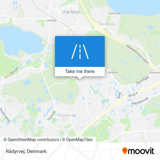 Rådyrvej map