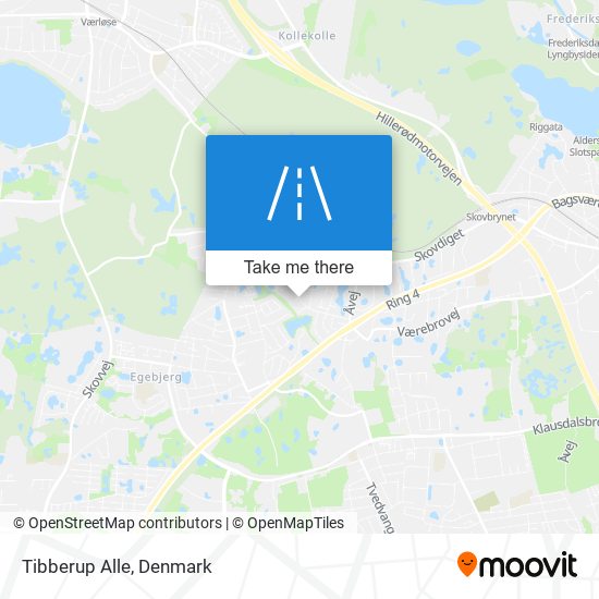 Tibberup Alle map