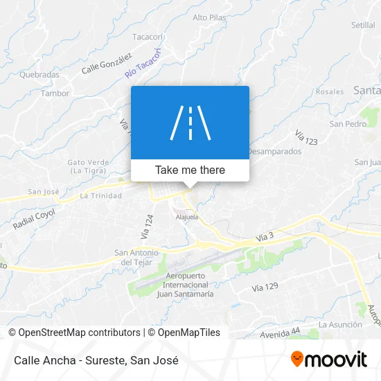Calle Ancha - Sureste map