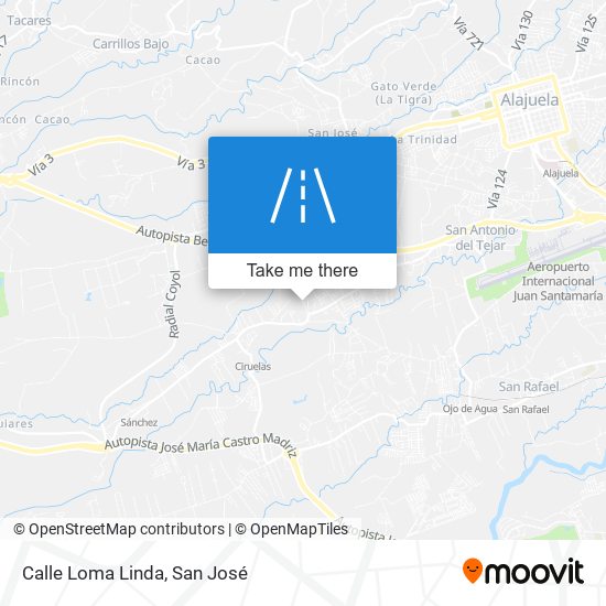 Calle Loma Linda map