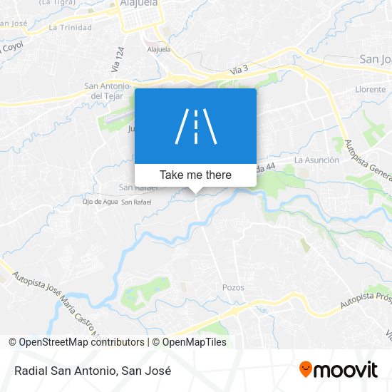 Radial San Antonio map