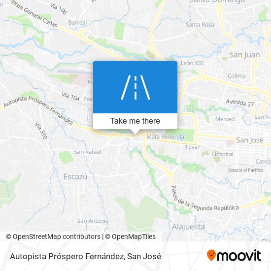 Autopista Próspero Fernández map