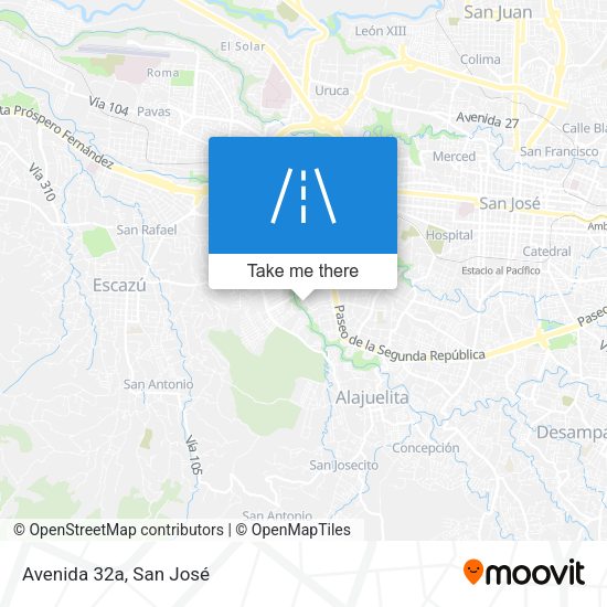 Mapa de Avenida 32a