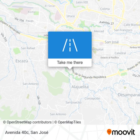 Mapa de Avenida 40c